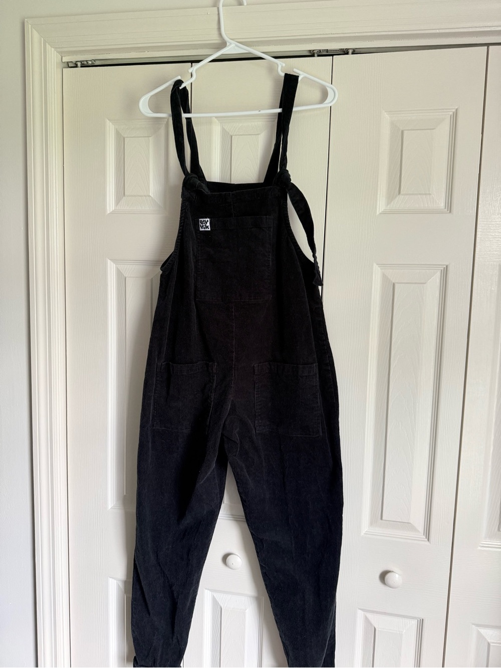 Lucy & Yak Black Corduroy Overalls Jumpsuit